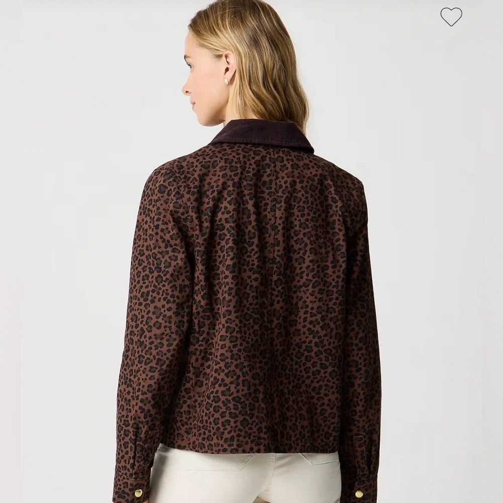 J Crew Factory • NWT • Leopard Print Field Jacket - Picture 4 of 15